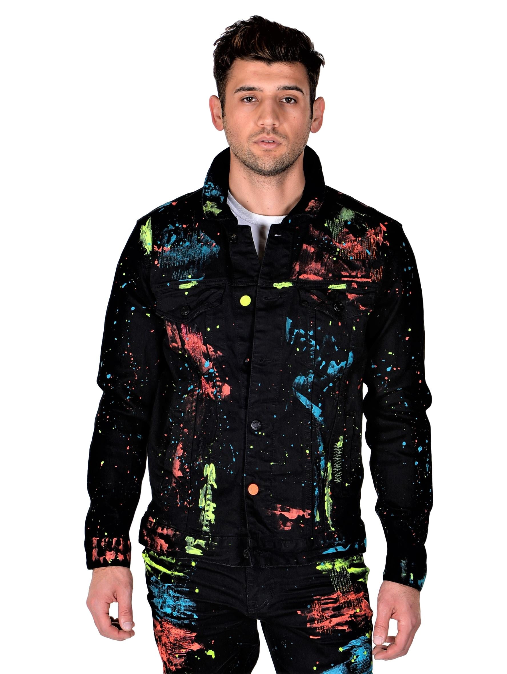 smoke rise black denim jacket