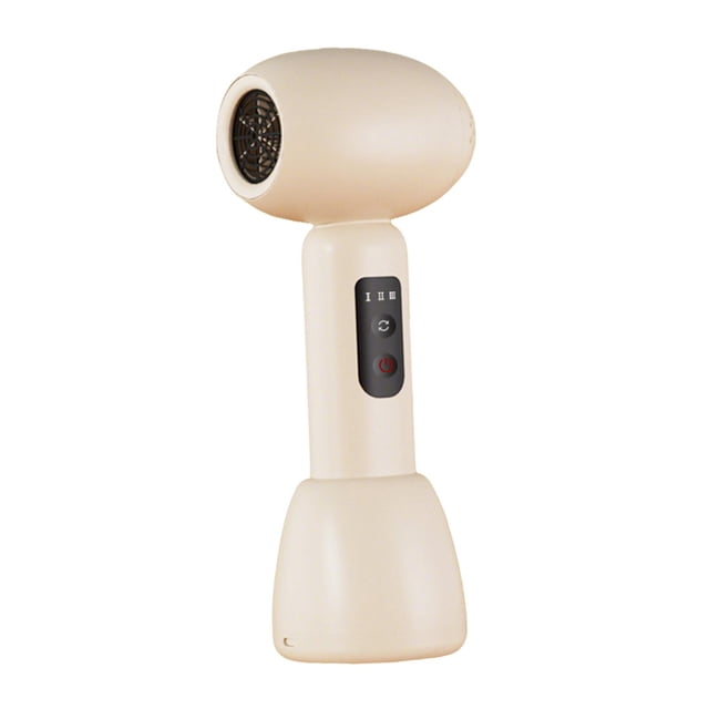 Secador de Pelo Inalámbrico para Viajes de Bebés, Ligero Y Silencioso, Profesional, de Aire Suave, con Base de Carga para El Hogar. Beige