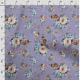 thumbnail image 3 of Soimoi Floral Vintage Print, Silk Fabric, Decor Sewing Fabric By The Yard 42 Inch Wide,Decorative Fabric For Shirts, Suits, Ties, Purple, 3 of 5