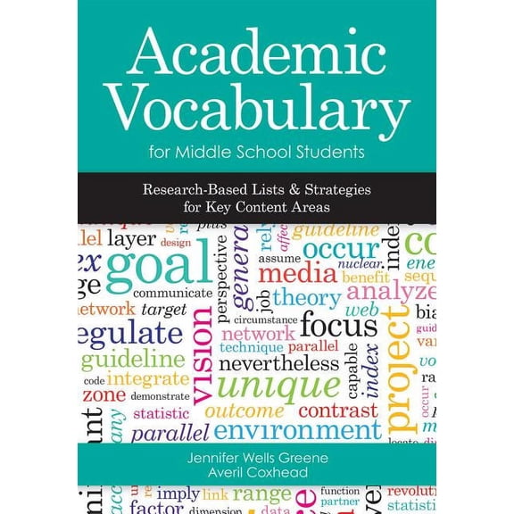 Academic Vocabulary for Middle School Students : Research-Based Lists and Strategies for Key Content Areas (Paperback)