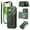 Green, variant on Dteck Wallet Case for iPhone 16 Plus, Magnetic Clasp Zipper Purse PU Leather Wristlet Wallet Case with Credit Card Slot Holder Back Flip Cover with Strap for iPhone 16 Plus 2024, Black