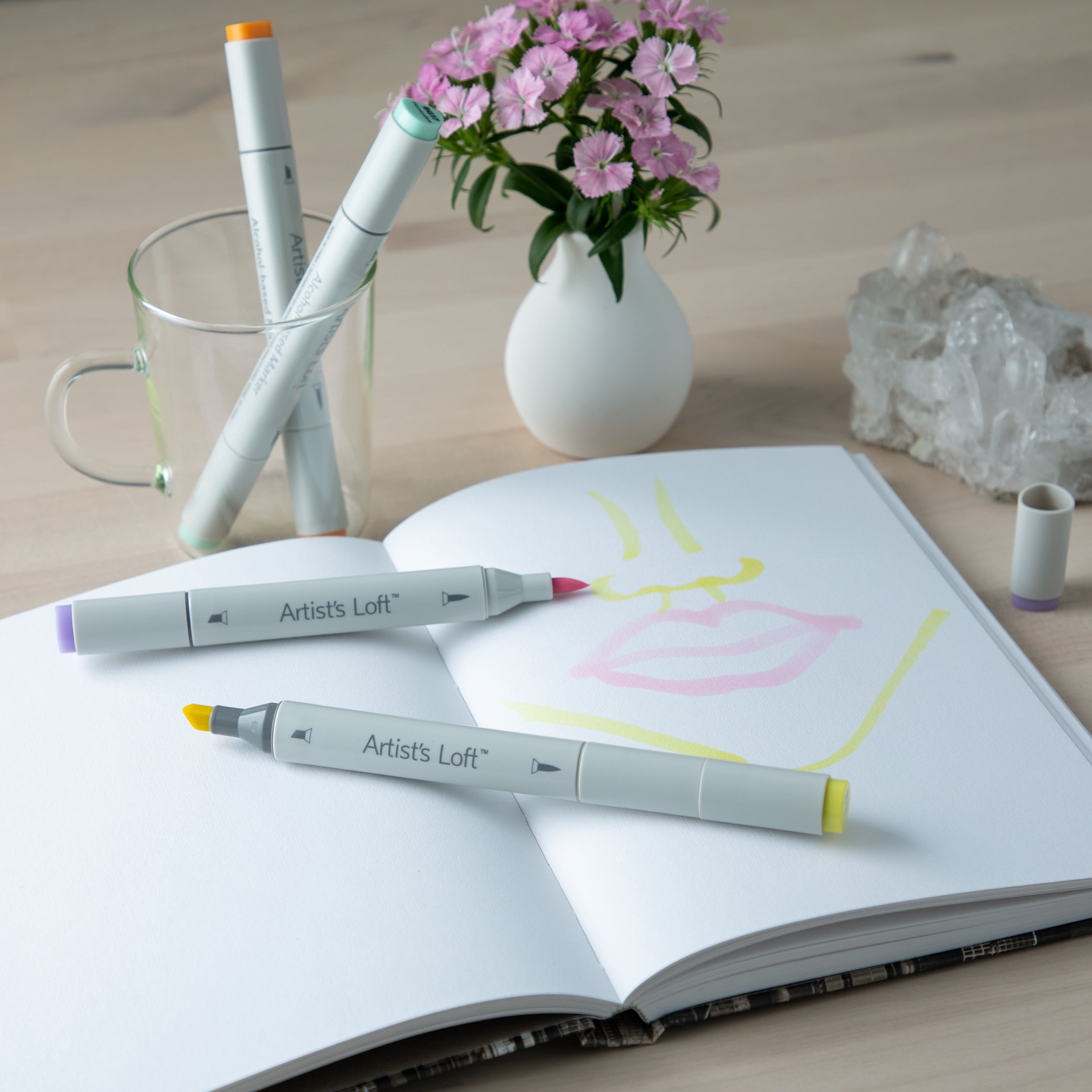 Pastel Level 2 Dual Tip Sketch Markers by Artist’s Loft, 6 Packs: 6 ct. (36 total)