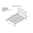 thumbnail image 6 of AFI NoHo Transitional Solid Wood Queen Platform Bed with USB Charger in Gray, 6 of 6
