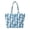 Blue Snowman, variant on Qpednta Gingerbread Patch Quilted Tote Bag for Women, Fade Resistant Women's Lightweight Quilted Tote, Soft Foldable Puffy Quilted Shoulder Bag for Gym Travel