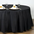 thumbnail image 2 of BalsaCircle Halloween 132" Black Round Washable Decorative Polyester Solid Color Tablecloth, 2 of 6
