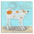 thumbnail image 3 of 14" x 14" Faithful Friend by Judy Verhoeven Wall Art Print on Canvas Fabric Blue, 3 of 3