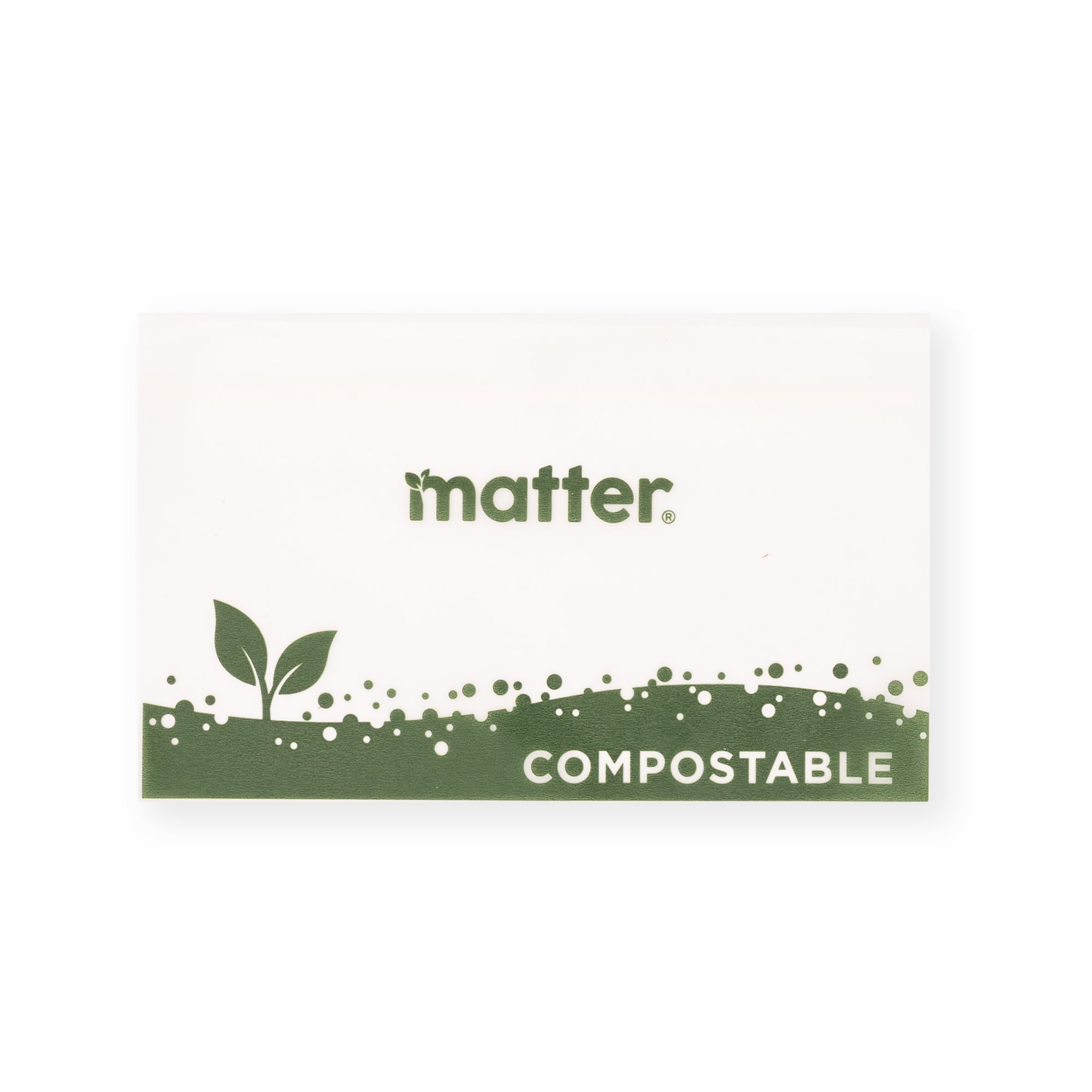 Matter Compostable Snack Size Food Storage Bags, 50 Count