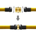 thumbnail image 3 of Brass Garden Hose Adapter Male To Male Quick Connector 2 Pack 3/4 Inch, 3 of 5