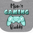thumbnail image 4 of Inktastic Mom's Gaming Buddy Aqua Controller Boys or Girls Baby Bib, 4 of 4