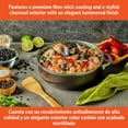 thumbnail image 4 of IMUSA 3.2qt Charcoal Aluminum Nonstick Caldero with Glass Lid, Black, 4 of 9