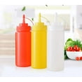 thumbnail image 4 of XD4-3PCS 12oz/360ML Empty Refillable Squeeze Sauce Condiment Bottles Food Grade Mustard Storage Container Jar Pot with Twist on Cap Lids for Ketchup Mayo Vinegar Cream Honey Salad*04, 4 of 9