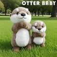 thumbnail image 2 of Simulate Sea Otter Stuffed Animal - Realistic  Otter Plush Toy -Cute Home Decor Gift -11.8inches, 2 of 10