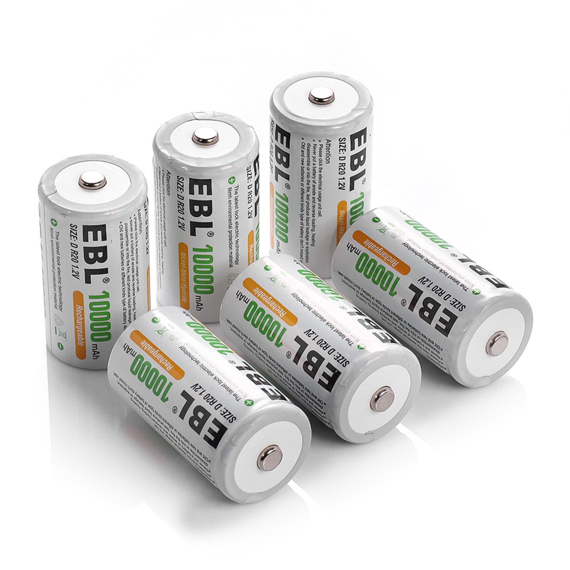 Piles rechargeables D NiMH - accu R20 2500mAh Energizer - par 2