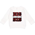thumbnail image 2 of Inktastic Big Sis Buffalo Plaid Sister Toddler Sweatshirt, 2 of 4