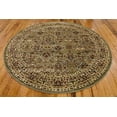 thumbnail image 3 of Unique Loom Voyage Collection Tapis de Zone de Conception Complexe Classique Oriental Traditionnel, 6' 0 x 6' 0 Rond, Vert Clair/ivoire, 3 of 5