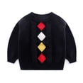 thumbnail image 2 of Esaierr Kids Boys Girls Knit Pullover Sweater Warm Sweater Soft Winter Sweatshirt for 6-12Y, 2 of 5