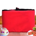 thumbnail image 2 of Bearachild Bolsa de pizza aislada para entrega caliente y fresca Disfrute de la pizza en cualquier lugar y en cualquier momento Bolsa de comida Almacenamiento y organización del hogar rojo, 2 of 6