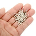 thumbnail image 5 of Uxcell 25mm/1" Length Chandelier Connector Clip Chandelier Bowtie Pin Silver 200 Pack, 5 of 6