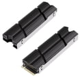 thumbnail image 1 of 2/1PC M.2 SSD NVMe Heat Sink M2 2280 SSD Hard Disk Aluminum Heatsink Heat Dissipation Radiator with Thermal Pad M.2-9-BK-2pcs, 1 of 6