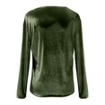 thumbnail image 3 of And Summer High End Velvet Top Round Neck Loose Light Unique And Versatile T Shirt, 3 of 4