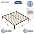 thumbnail image 4 of Magma Life Base de Cama King Size de Metal Resistente, Plataforma con Espacio de Almacenamiento, Fácil Armado, Soporte Antideslizante para Colchón, Diseño Moderno y Duradero, Gran Estabilidad, 4 of 5