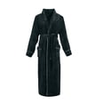 thumbnail image 4 of Gifts for Her Robes for Women Fleece House Coat Oversized Kimono Women's Sleepwear Spa Womens Bathrobe Army Green, 4 of 6