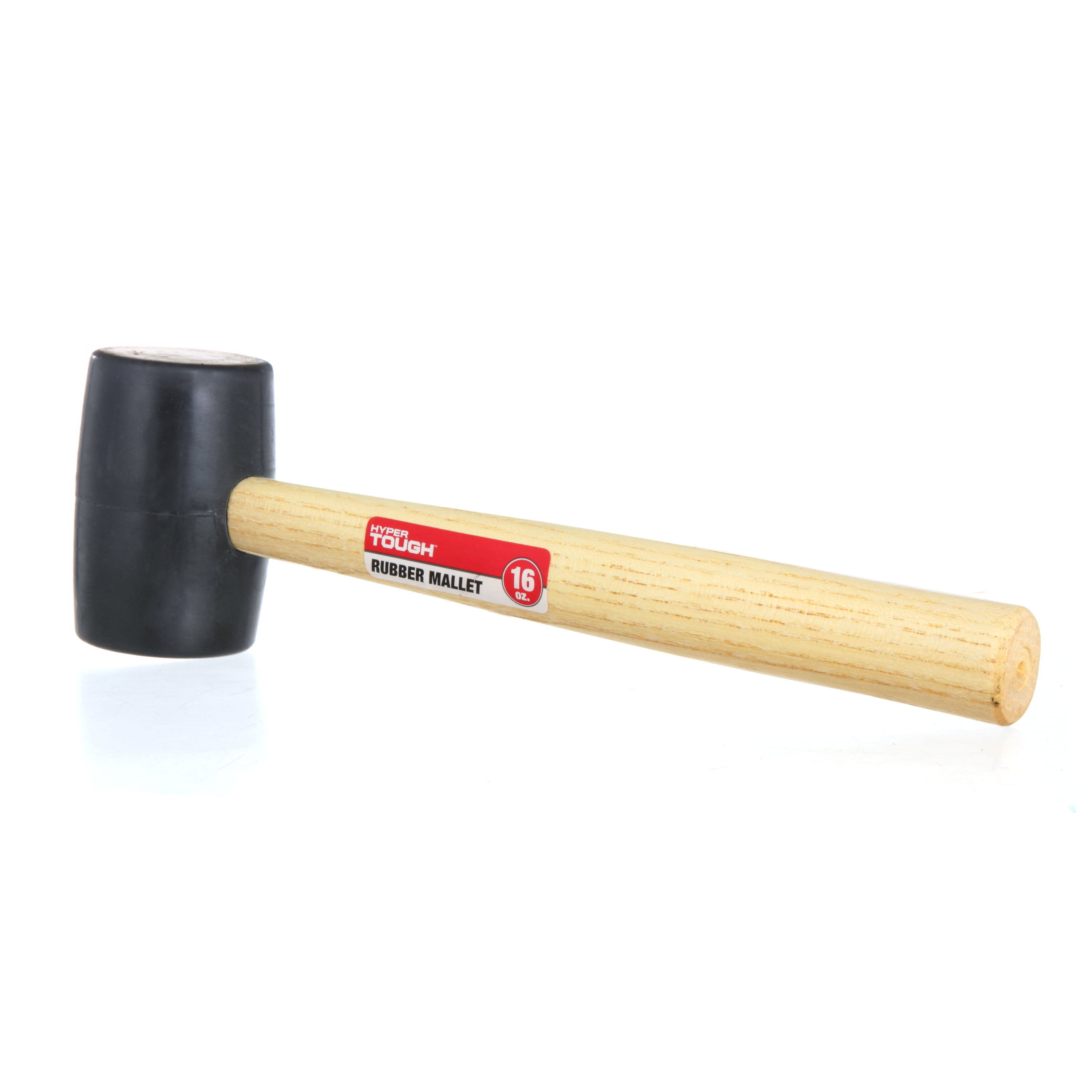 8 oz Rubber Mallet Hammer Hard Wood Handle 11" Long