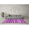 thumbnail image 3 of Ahgly Company Indoor Square Abstract Purple Modern Area Rugs, 7' Square, 3 of 4