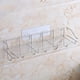 thumbnail image 1 of Cesta de ducha de acero inoxidable de 40 x 13 x 11 cm, estante organizador de pared, resistente a la corrosión, ideal para ahorrar espacio en el baño (plateado)., 1 of 6