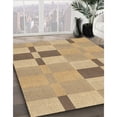 thumbnail image 3 of Ahgly Tapis Rond Lavable en Machine Intérieur Transitionnel Brun Cuivré, 5 Pieds Rond, 3 of 7