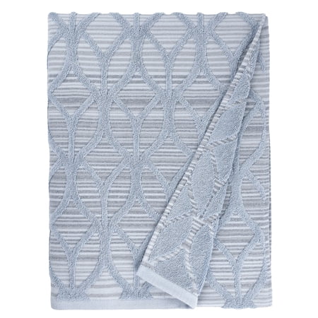 Authentic Hotel and Spa Turkish Cotton Alev Jacquard Bath Towel Blue/Multi