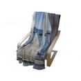 thumbnail image 4 of Beach Soft Flannel Fleece Throw Blanket, Coastal Theme with the Ocean Sea Sunny Day Scenery with Patio from Window, Cozy Plush for Indoor and Outdoor Use, 50" x 70", Pale Blue and White, by Ambesonne, 4 of 6