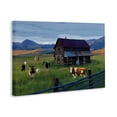 thumbnail image 2 of Stupell Industries Farmhouse Grazing Cattle at Solitary Cabin Canvas Art, 24 x 16, by Renel Peters, 2 of 8