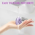 thumbnail image 4 of Trianu Makeup Sponge Holder with Makeup Sponge - Beauty Blender Sponge & Silicone Double-sided Breathable Travel Beauty Makeup Blender, Shatterproof Makeup Sponges Case for Women (Purple), 4 of 7