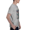 thumbnail image 3 of Dem-on Anime SLA-yer (4) Men's Basic Short Sleeve T-Shirt Gray 3X-Large, 3 of 5
