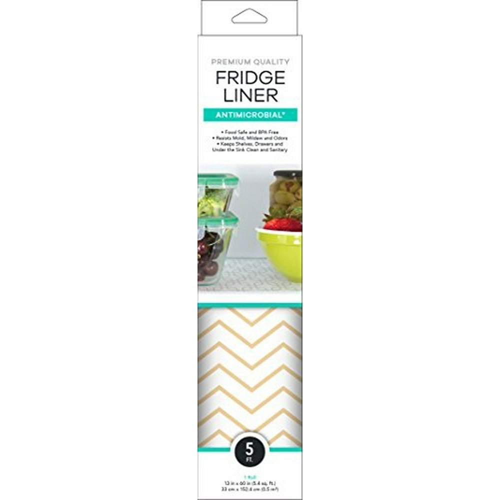 Mindfull Products Antimicrobial Fridge Shelf Liner, BPA Free, Cut to