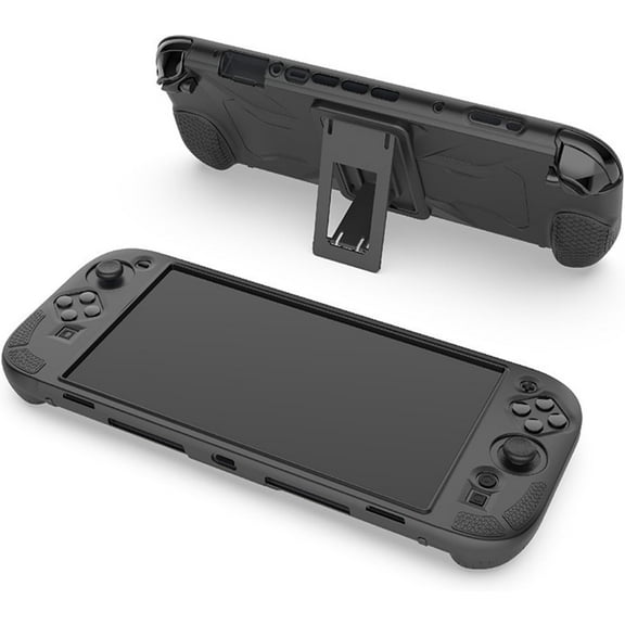 Dockable Case Compatible with Switch 2, Non-Slip & Anti-Scratch Silicone Protective Cover Case with Kickstand, Ergonomic and Comfort Hand Grips