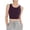 Purple, variant on Longline Sports Bras for Women Quick Dry High Neck Medium Impact Workout Crop Tank Tops Wirefree Yoga Bra