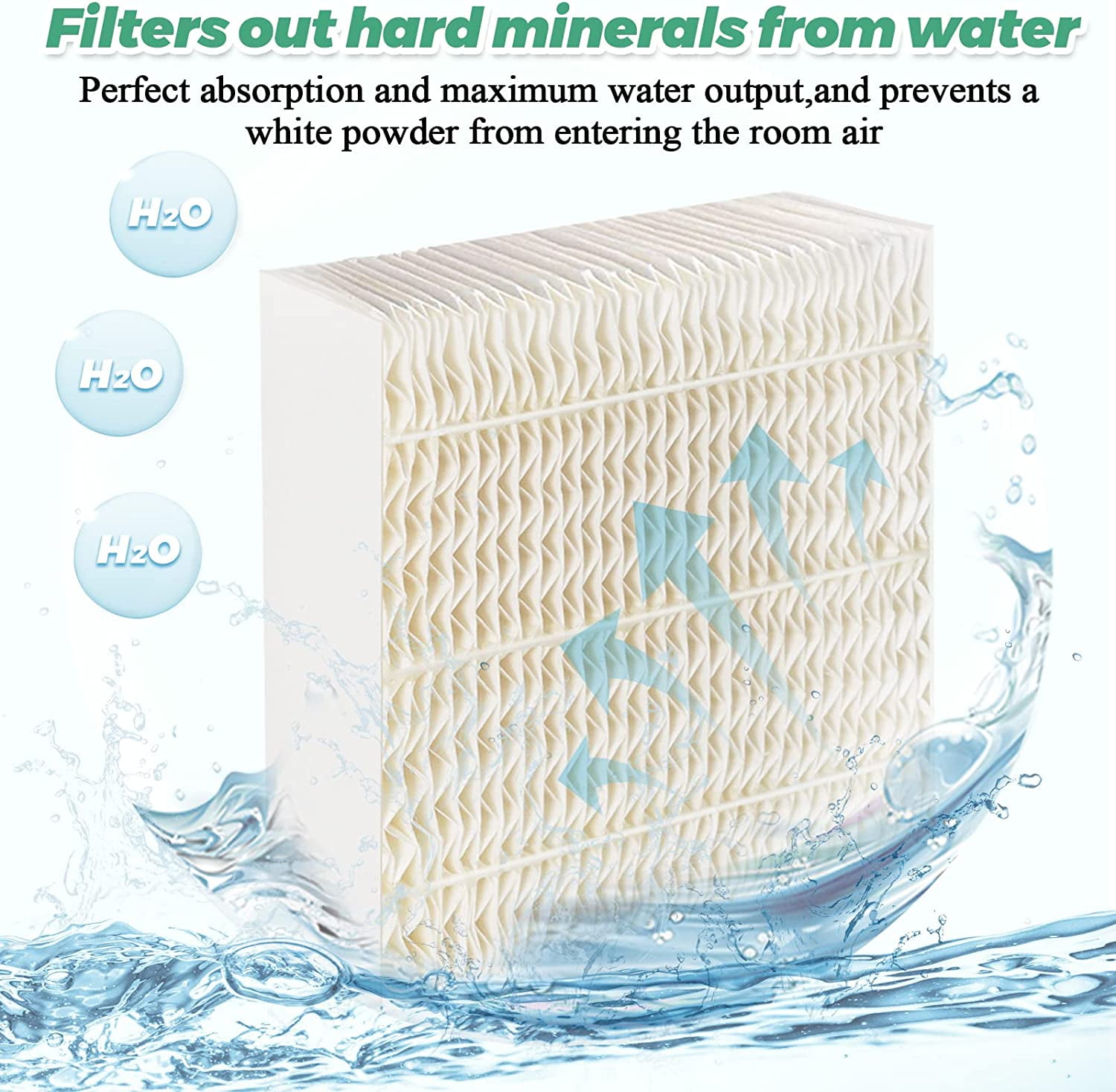 1043  Humidifier Wick Filters 4 Pack  for Essick AirCare EP9500 EP9700 EP9800