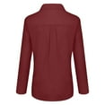 thumbnail image 6 of Womens Summer Tops, Shirts for Women, Stylish Women's Slim Fit V-Neck Long Sleeve Shirts for Casual and Wear - Elegant Blouses for Parties and Daily Activities, 6 of 9