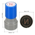 thumbnail image 2 of Letter Stamps Self Inking, 2Pcs Character N Alphabet Teacher Stamp Initial Stamp Mini Ink Stamp for Class Notebook Scrapbooking DIY Craft, Blue, 2 of 7