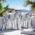 thumbnail image 3 of Throw Pillow Covers 20x20 Inch Set of 2, Grey Forest Waterproof Outdoor Pillow Covers, Abstract Vintage Oil Painting Trees Decorative Cushion Pillowcases for Couch, Sofa, Bed, Garden, Patio, 3 of 9