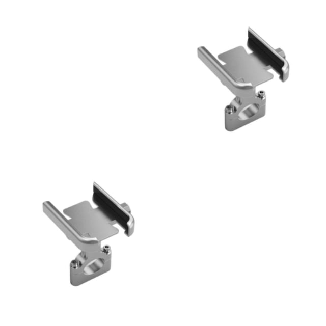 Maytalsory Easy Installation Phone Holder Bracket Stand For Scooters And Motorbikes No Handlebar Silver 2Set