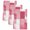 White Pink, variant on Gray Geometric Kitchen Towels Set of 4, Watercolor Ombre Modern Abstract Art Absorbent Dish Towels for Kitchen, Microfiber Hand Towel, Quick Drying Tea Towel for Cleaning Decorative Dishcloths