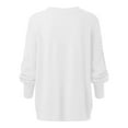 thumbnail image 4 of Cable Knit Womens Sweater Oversized Long Sleeve Crewneck Casual Comfortable Polyester Top All Season, 4 of 8