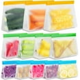 thumbnail image 1 of Glaciersei Lot de 12 Grands Sacs de Rangement Alimentaires Réutilisables, Qualité Alimentaire FDA, 1 of 5