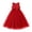 Red*, variant on RUTAYY Children Girls Long Dress Solid Color Round Ncek Sleeveless Lace Formal Gown Puffy Skirt Comfortable Elegant Holiday Dresses