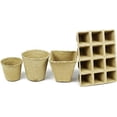 thumbnail image 3 of Set of 31 Biodegradable Eco-Friendly Peat Pots! 3" - 12 Pot Tray - Recycled Non-Bleached Peat Pots Perfect for Seed Germination!, 3 of 7