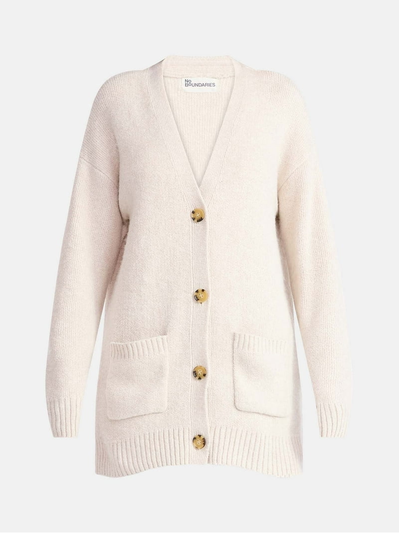 トップス less tailor Grandpa cardigan No Boundaries Button-Front Grandpa Cardigan, Women's