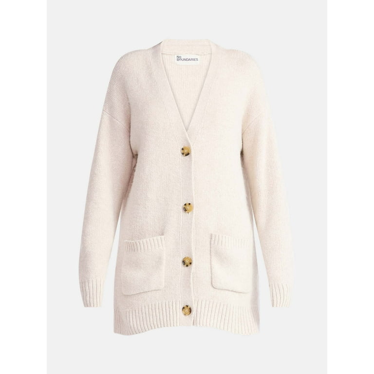 トップス less tailor Grandpa cardigan No Boundaries Button-Front Grandpa Cardigan, Women's